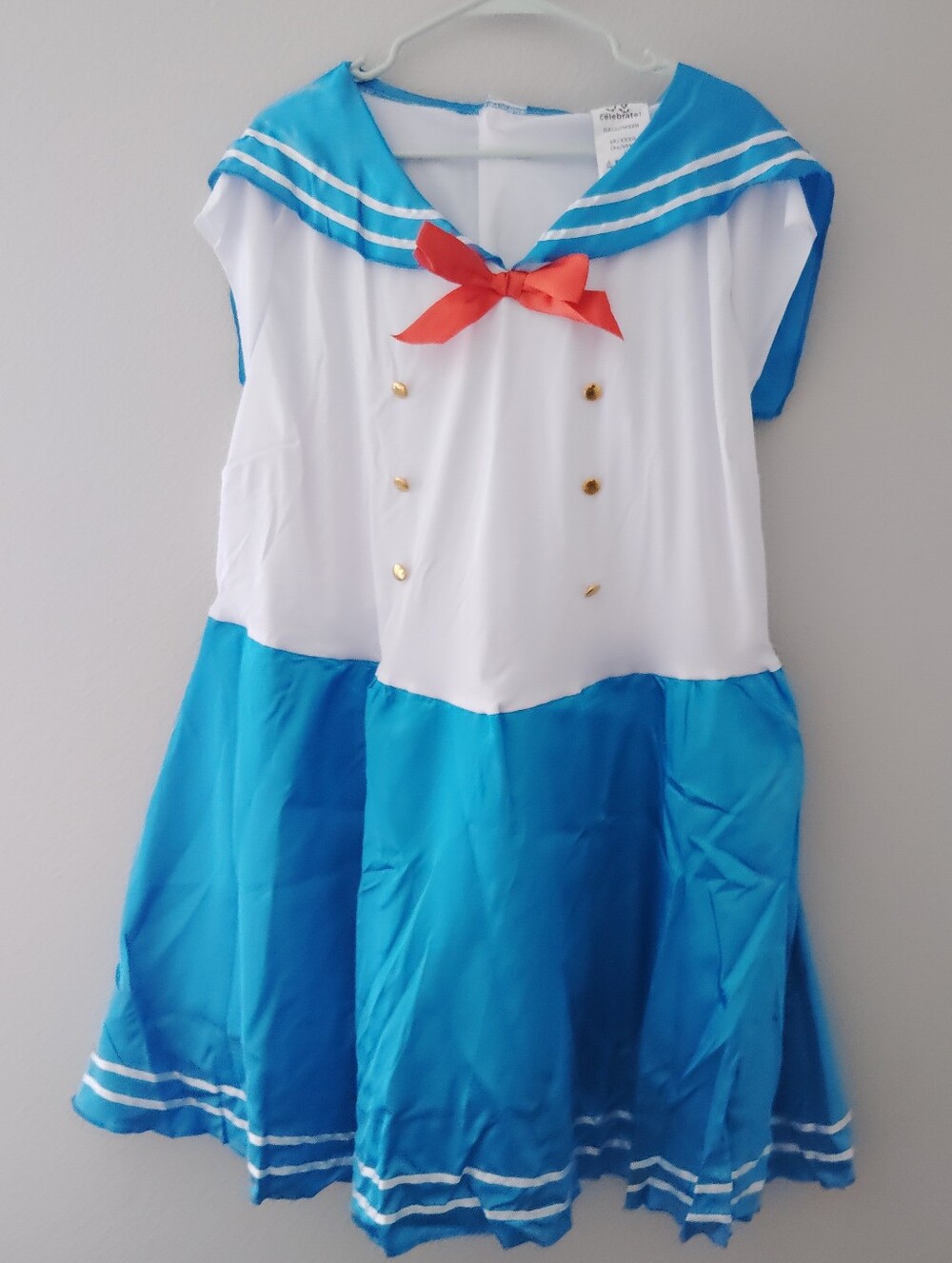 NWT Way To Celebrate Plus Size 3X 24/26W Sailor Dress Costume 2 Pc Set